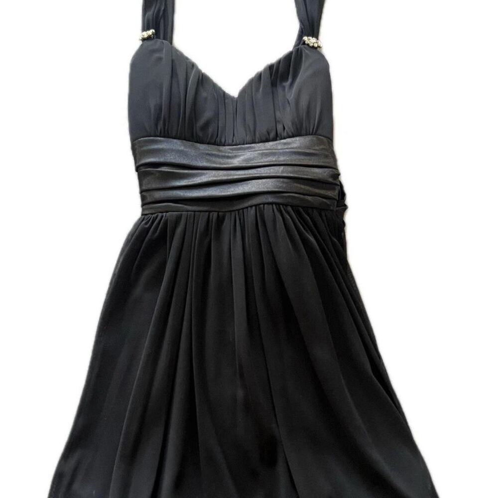 Black sweetheart neckline mini dress size small